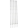 Weidepfähle Kunststoff weiß 156 cm 5 Stück