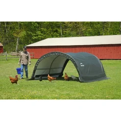Weidezelt 'Run-In-Shed' grün Polyethylen 300 x 260 x 150 cm