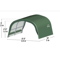 Weidezelt 'Run-In-Shed' grün Polyethylen 300 x 260 x 150 cm