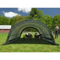 Weidezelt 'Run-In-Shed' grün Polyethylen 300 x 260 x 150 cm