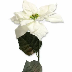 Weihnachtsstern Kunstblume weiß 71 cm