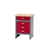 Werkbank mit 4 Schubladen dunkelrot 60 x 84 x 60 cm