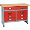 Werkbank 'Modell 12120' rot/grau 120 x 60 x 84 cm