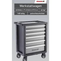 Werkstattwagen 148-teilig, bestückt