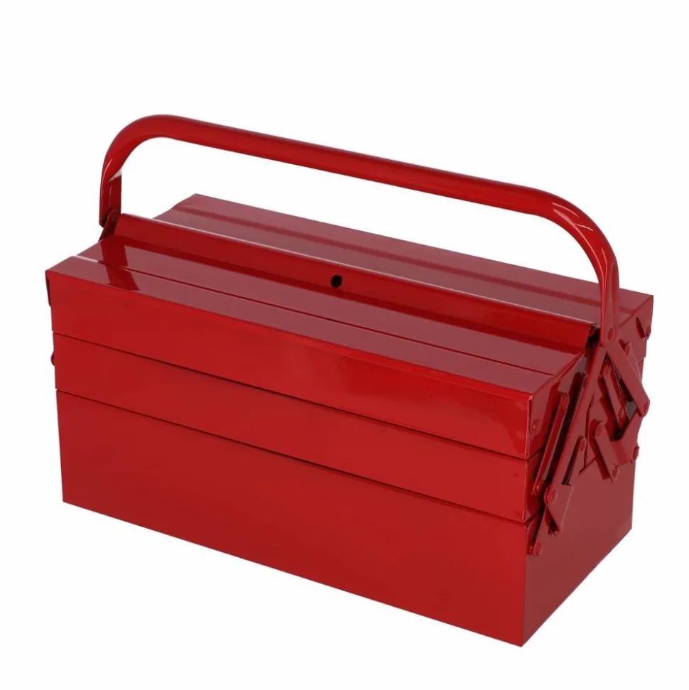 Werkzeugkasten Metall rot 42 x 20 x 20 cm