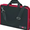 Werkzeugtasche 'Kompakt' schwarz/rot 41 x 6 x 29 cm