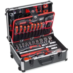 Werkzeugtrolley Aluminium 135-teilig