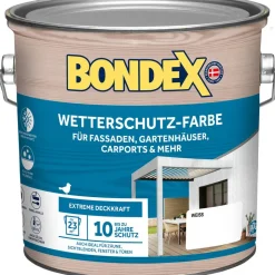 Wetterschutzfarbe weiß 2,5 l