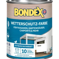 Wetterschutzfarbe weiß 750 ml