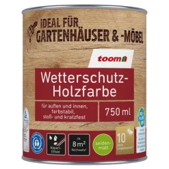 Wetterschutz-Holzfarbe 'Schwedenrot' rot 750 ml