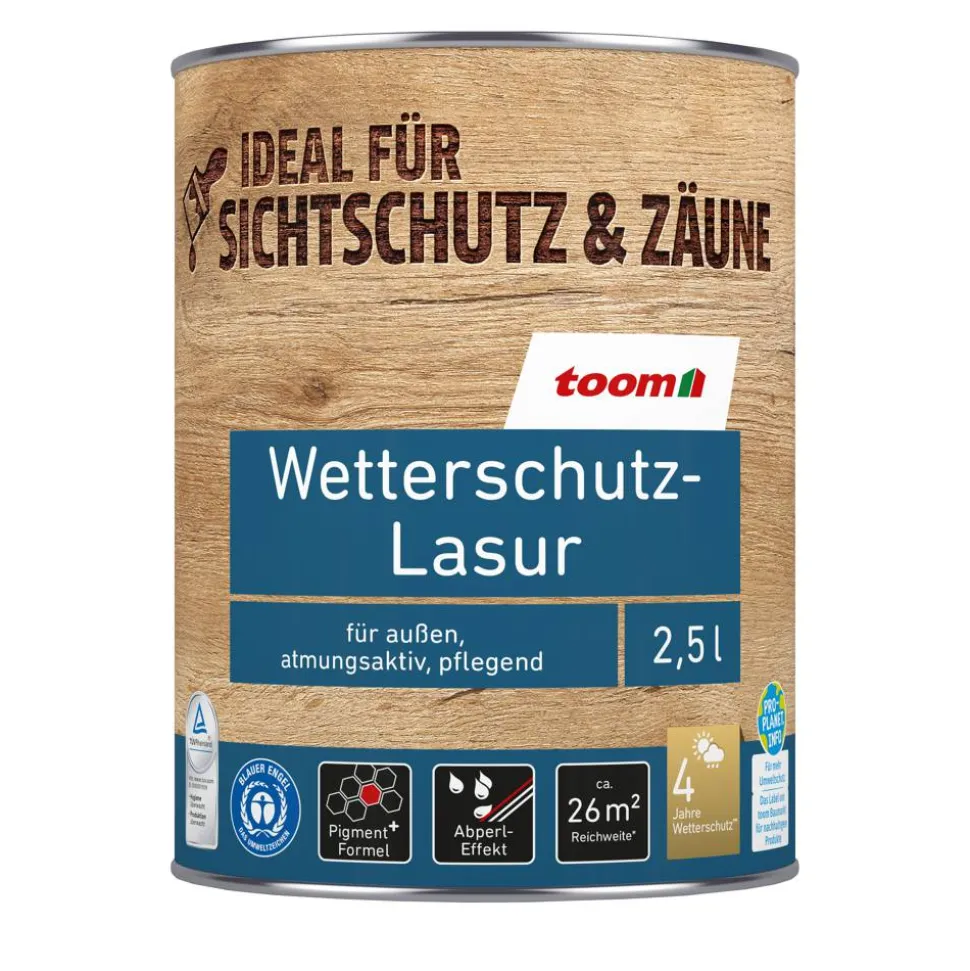 Wetterschutz-Lasur silbergrau 2,5 l