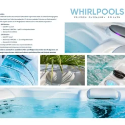 Whirlpool 'Domenico' silbern 216 x 216 x 92 cm