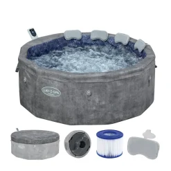 Whirlpool 'LAY-Z-SPA® Carrara AirJet™' Alabaster-Optik Ø 170 x 65 cm