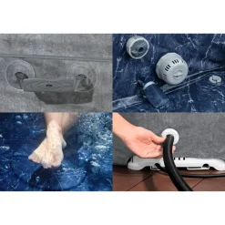 Whirlpool 'LAY-Z-SPA® Carrara AirJet™' Alabaster-Optik Ø 170 x 65 cm