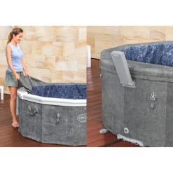 Whirlpool 'LAY-Z-SPA® Carrara AirJet™' Alabaster-Optik Ø 170 x 65 cm