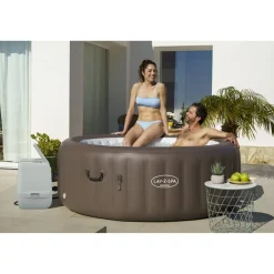 Whirlpool 'LAY-Z-SPA® Dominica HydroJet™' braun/weiß Ø 196 x 71 cm