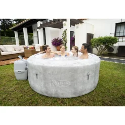 Whirlpool 'LAY-Z-SPA® ECO-Zurich AirJet™' grau Alabaster-Optik Ø 180 x 66 cm