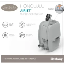 Whirlpool 'Lay-Z-Spa™ Honolulu AirJet' grau/weiß Ø 196 x 71 cm