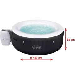 Whirlpool 'Lay-Z-Spa™ Miami AirJet' schwarz/weiß Ø 180 x 66 cm
