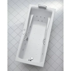 Whirlpool-Komplett-Set 'Atlanta' weiß 170 x 75 cm