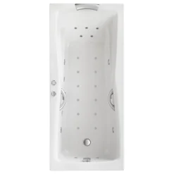 Whirlpool-Komplett-Set 'Atlanta' weiß 180 x 80 cm