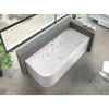 Whirlpool-Komplettset 'Spirit' links Sanitäracryl weiß 180 x 80 x 60 cm