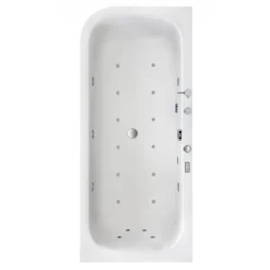 Whirlpool-Komplettset 'Spirit' links Sanitäracryl weiß 180 x 80 x 60 cm