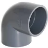 Winkel PVC Ø 50 mm, 90° schwarz