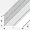 Winkelprofil Aluminium 29,5 x 53,6 mm