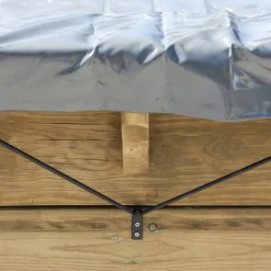 Winterabdeckplane für Pool 'Orange' grau 512 x 712 cm