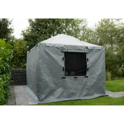 Winterabdeckung für Pavillon 12 x 16 grau Polyester