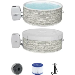 WLAN-Whirlpool 'LAY-Z-SPA Vancouver AirJet Plus' 155 x 60 cm grau