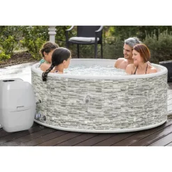 WLAN-Whirlpool 'LAY-Z-SPA Vancouver AirJet Plus' 155 x 60 cm grau