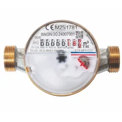 Wohnungswasserzähler 'ECO' für Kalt- und Warmwasser, 8 cm, 1/2"