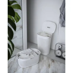 Wäschebox 'Filo' weiß 55 Liter