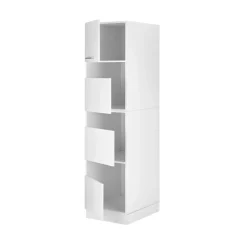 Wäscheschrank 'Clara 3' für Hauswirtschaftsraum weiß matt 50 x 200 x 67,6 cm