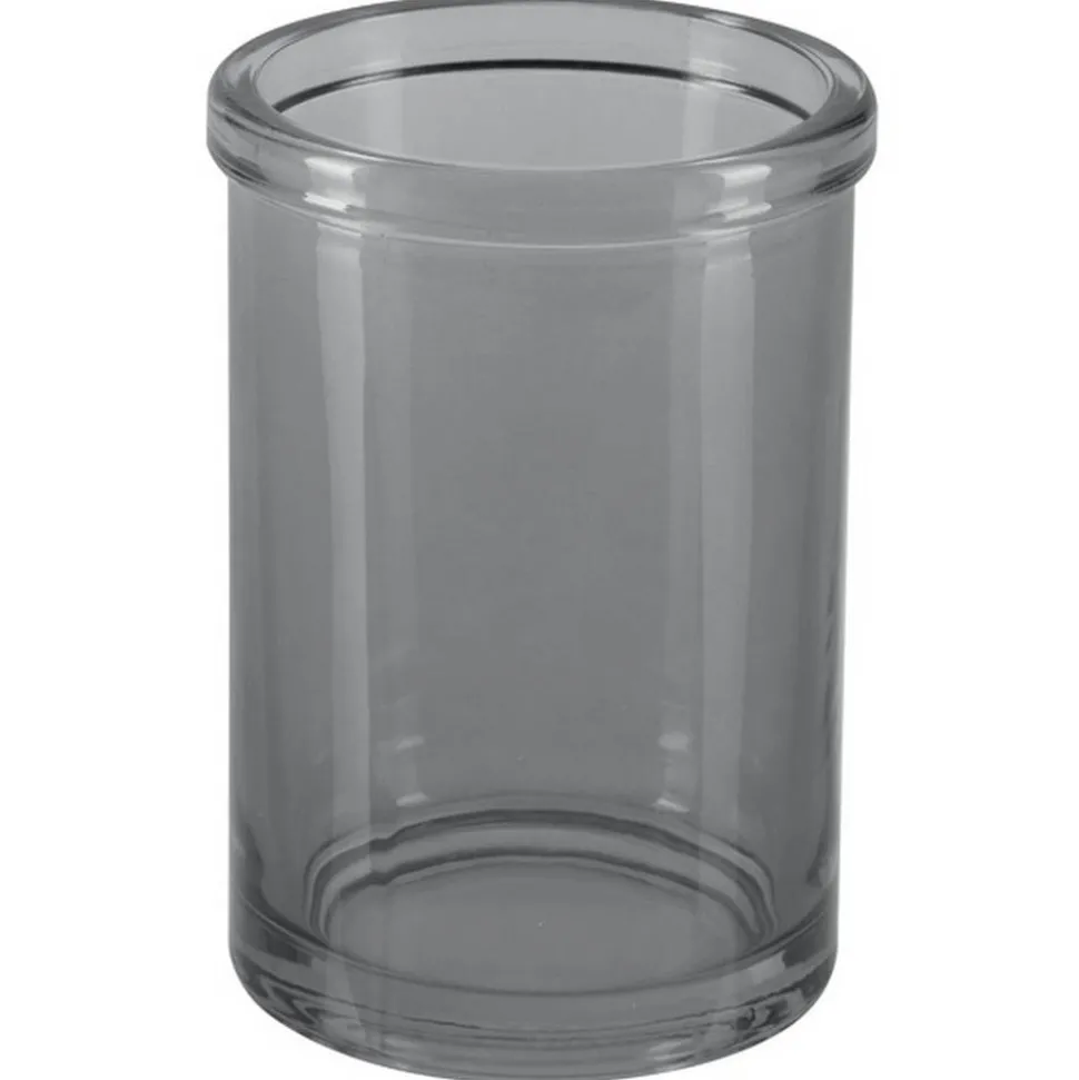 Zahnputzbecher 'Yoko' Glas rauchfarben Ø 7,5 x 10,6 cm