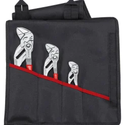 Zangenschlüssel-Set silber/rot 3-teilig