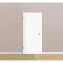 Zarge 'Economy' weiß 198,5 x 73,5 x 12-14 cm, Linksanschlag