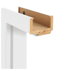 Zarge 'Economy' weiß 198,5 x 73,5 x 9,5-11,5 cm, Rechtsanschlag