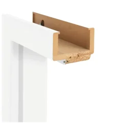 Zarge 'Natura' weiß 198,5 x 86 x 9,5-11,5 cm, Linksanschlag