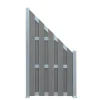 Zaunelement 'Jan' WPC/Aluminium grau 90 x 180/90 cm