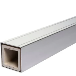 Zaun-Komplettset 'Milano Line' WPC anthrazit mit Pfosten zum Aufschrauben 942 x 180 cm