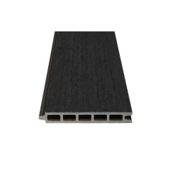 Zaun-Komplettset 'Roma Line' WPC anthrazit mit Pfosten zum Aufschrauben 751 x 18 cm