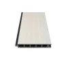 Zaun-Komplettset 'Roma Line' WPC beige mit Pfosten anthrazit zum Aufschrauben 751 x 180 cm