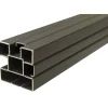 Zaun-Komplettset 'Roma Line' WPC anthrazit mit Pfosten zum Einbetonieren 751 x 180 cm