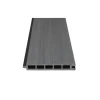 Zaun-Komplettset 'Roma Line' WPC grau mit Pfosten eloxiert zum Einbetonieren 751 x 180 cm