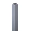 Zaunpfosten Aluminium silbergrau 6 x 6 x 100 cm