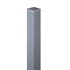 Zaunpfosten Aluminium silbergrau 6 x 6 x 100 cm