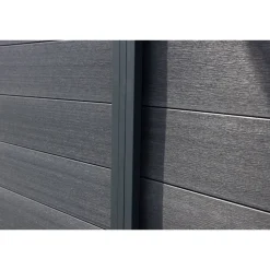 Zaunpfosten 'Tim' aus WPC 6,8 x 6,8 x 240 cm anthrazit